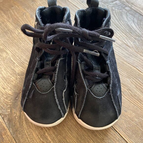 Toddler Baby Air Jordan True Flight TD Black/Phantom Shoes 8C 343797-050 - Picture 5 of 7